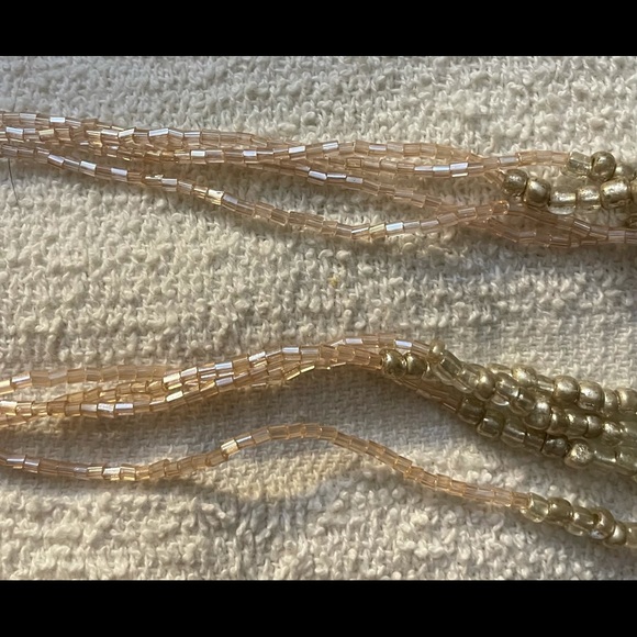 24” Sea/Sky 4 layers multi-strand beaded necklace - Picture 3 of 3